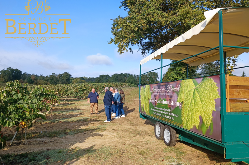 2025 – BOUR – Domaine de Berdet – Visite en remoque – ©Domaine du Berdet