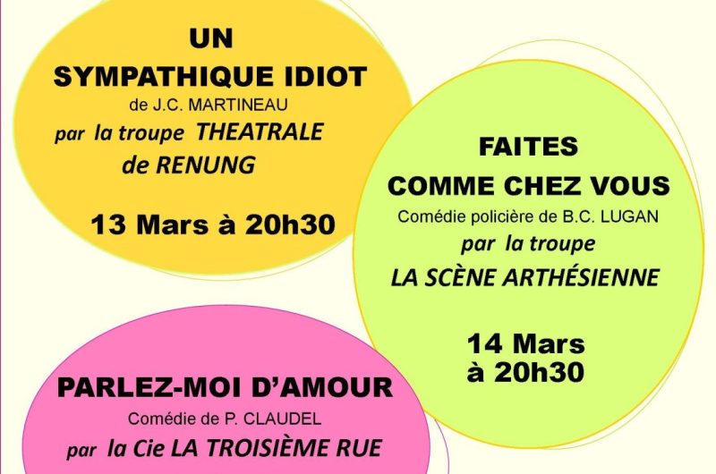 2026- Théâtrales – Affiche A3 couleurs ronds