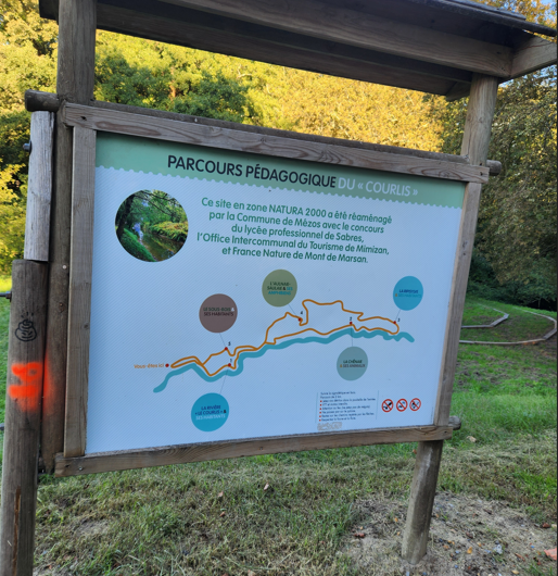 A Mézos, parcours pédagogique du Courlis