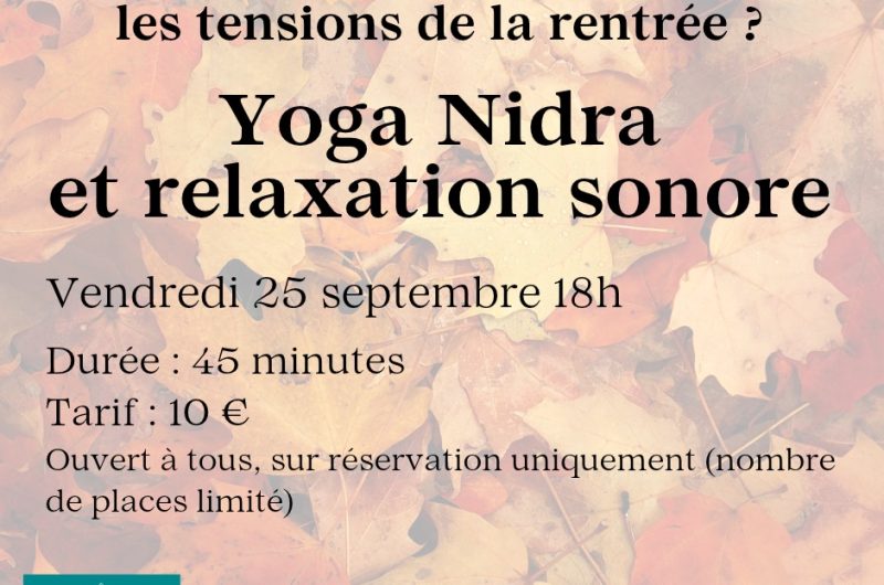 Atelier Yoga Nidra 25 SEPT