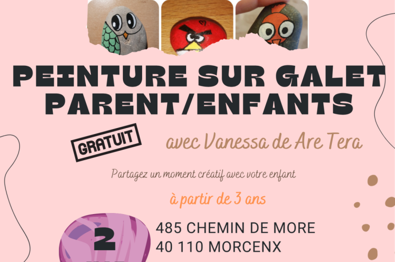 Atelier peinture sur galet – 1