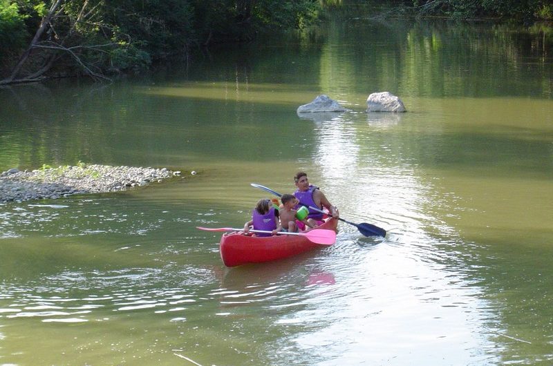 Balade en canoë sur le Luy