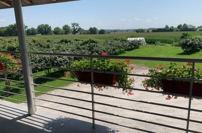 Balcon gîte maniort