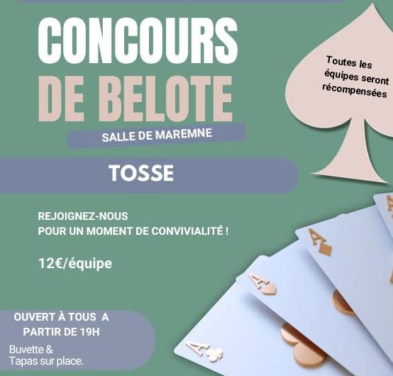 Concours belote tosse
