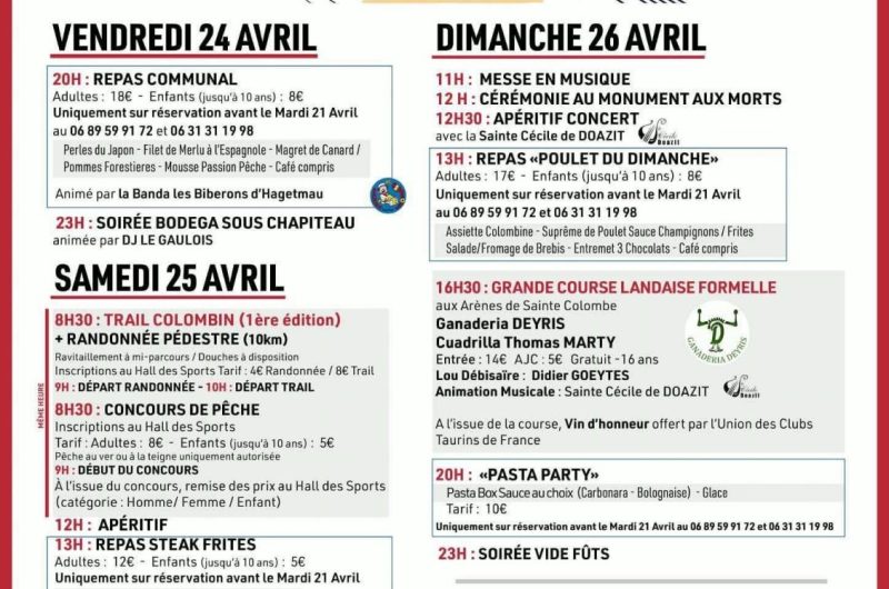 Fêtes de Sainte Colombe