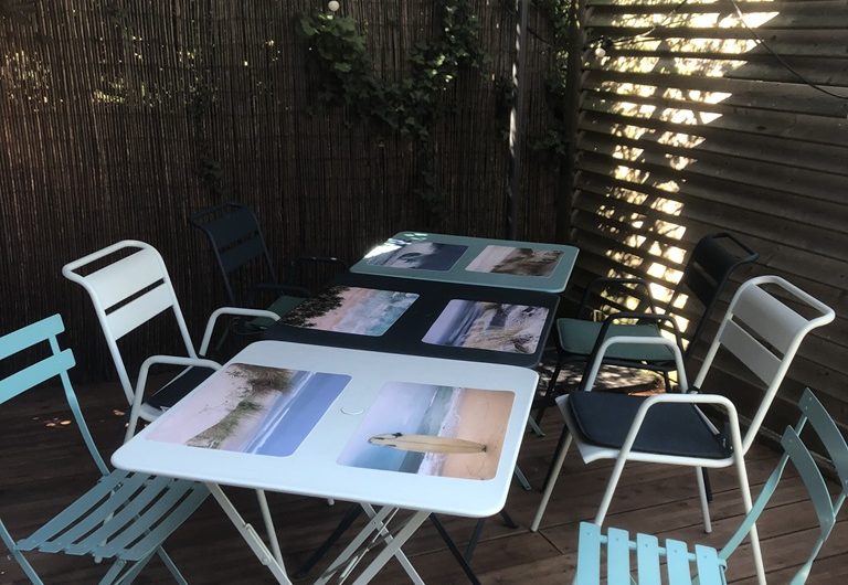 I coin repas terrasse