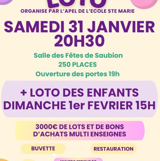 Loto école Ste Marie