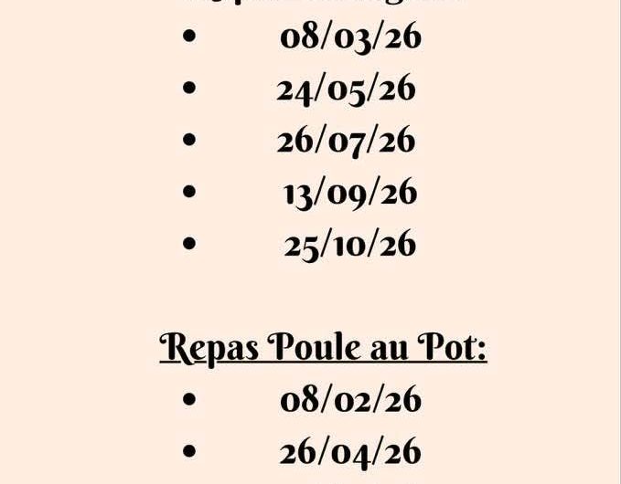 Maillas – Repas escargots & poule au pot du Sabla