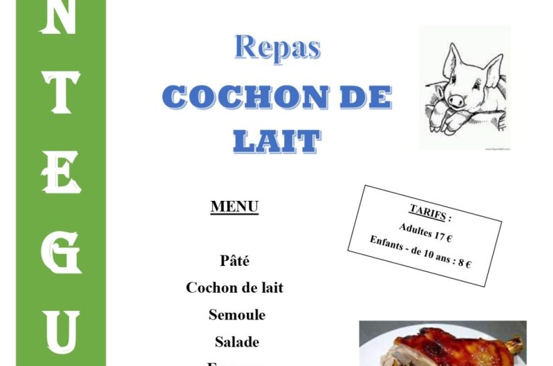 Montégut – Repas cochon de lait – 26 Avril