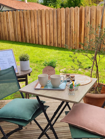 Patio cosy sous le soleil