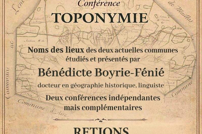 Retjons – Conférence toponymie – 7 Février