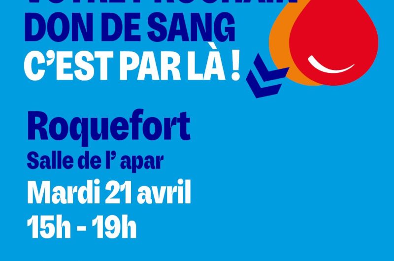Roquefort – Don de sang – 21 Avril