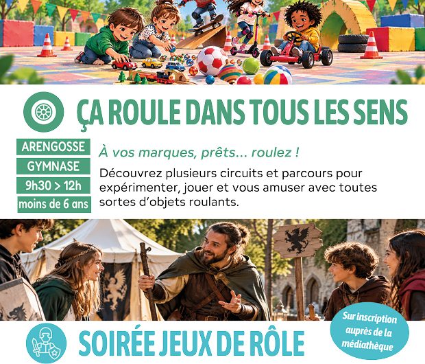 VEND. 23 OCT CA ROULE DANS TOUS LES SENS ET JEUX DE ROLE