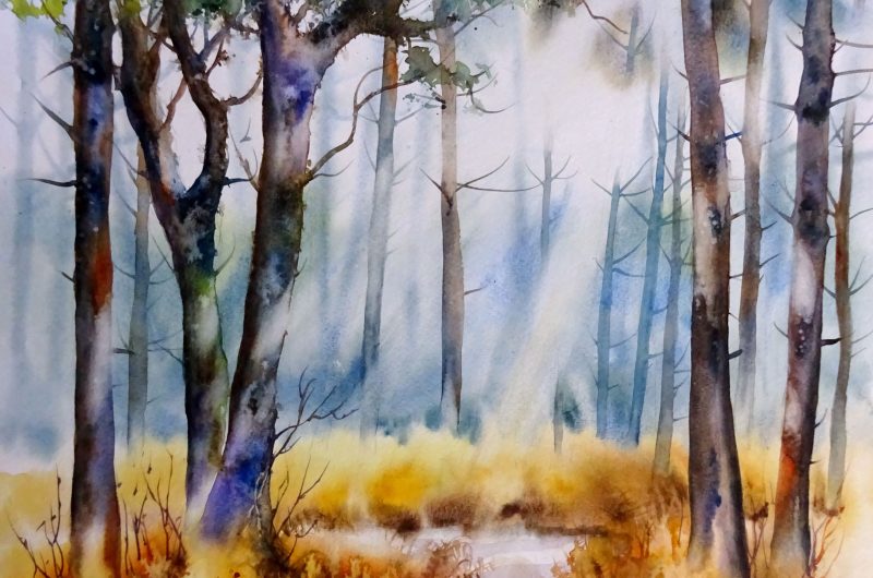 VSG_Larose_aquarelle-lumiere automnale papier