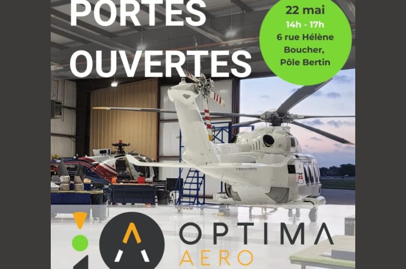 Retouches visuels Tourinsoft animations – Visuel journée portes ouvertes Optima Aero