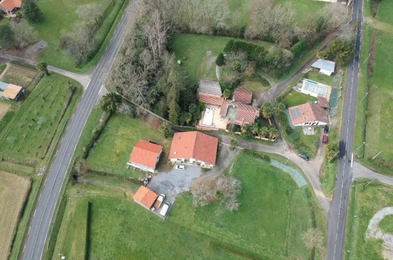 Vue aérienne © Domaine de Grisère