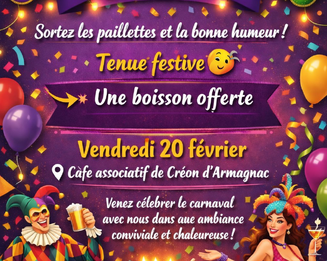 carnaval café de créon 20 février