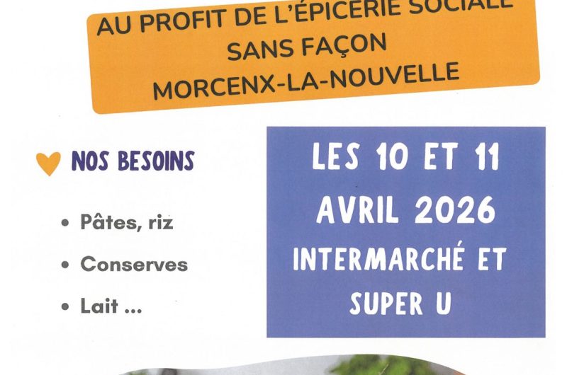 collecte alimentire au profit de sans façon epicerie sociale