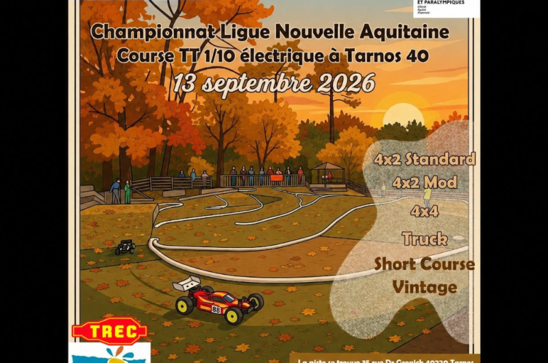 Retouches visuels Tourinsoft animations – course voitures radio commandée tarnos