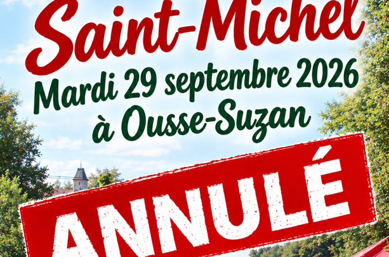 foire st Michel annulé