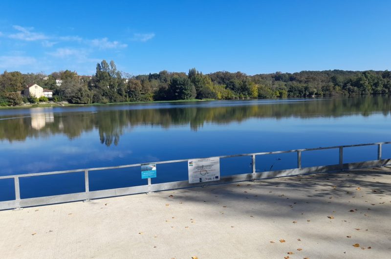 ponton PMR lac des glés labatut